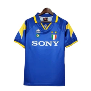 Camisa Retrô Juventus II 1995/1997 - Kappa Masculina - Azul com detalhes em amarelo