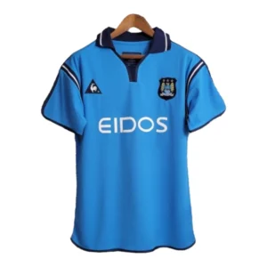 Camisa Retrô Manchester City I 01/02 - Masculina - Azul