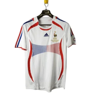 Camisa Retrô Seleção da França II 2006 - Adidas Masculina - Branca