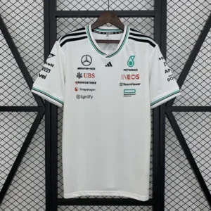 Camisa gola careca Fórmula 1 (F1) 2025 Scuderia Mercedes - Branca