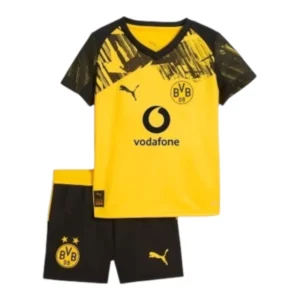 Kit Infantil Borussia Dortmund I 25/26 - Puma - Amarelo e preto