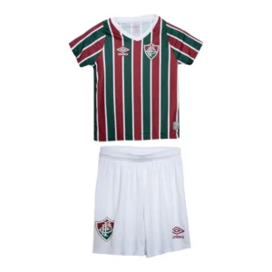 Kit Infantil Liverpool I 24/25 - Nike - Vermelho com detalhes em amarelo