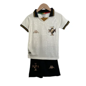 Kit Infantil Vasco II Kappa 22/23 - Branco com detalhes em dourado e preto