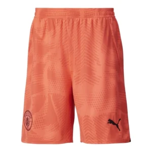Short Manchester City Goleiro 24/25 - Masculino Puma - Laranja