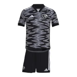 Kit Infantil Atlético Mineiro III 24/25 - Adidas - Preto com detalhes em cinza