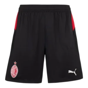 Short AC Milan I 25/26 - Puma - Preto com detalhes em vermelho