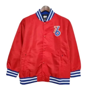 Jaqueta Philadelphia 76ers 23/24 Masculino - Vermelho