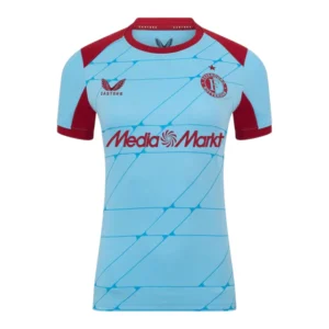 Camisa Feyenoord III 25/26 - Torcedor Castore Feminina - Azul e vermelha