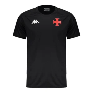Camisa Vasco da Gama Treino 25/26 - Torcedor Kappa Masculina - Preta