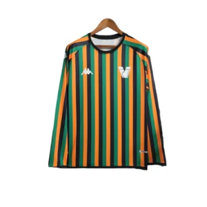 Camisa Venezia Treino 23/24 - Manga Longa - Torcedor Kappa Masculina - Verde e Laranja
