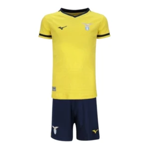 Kit Infantil Lazio III 24/25 - Mizuno - Preto com detalhes em azul